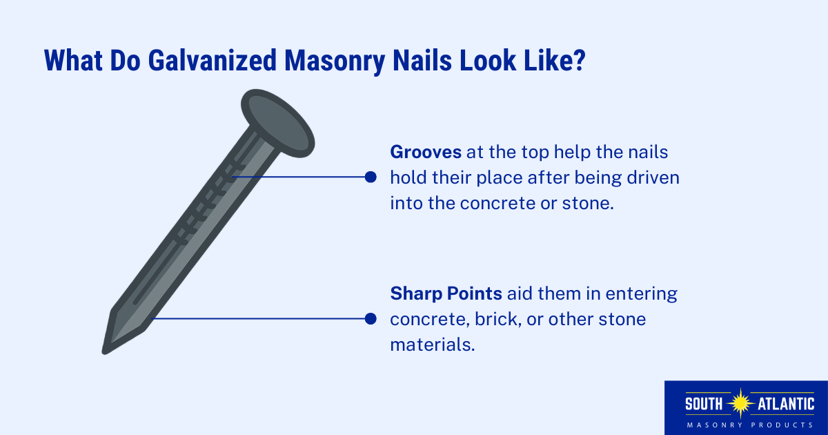 What do galvanized steel nails look like