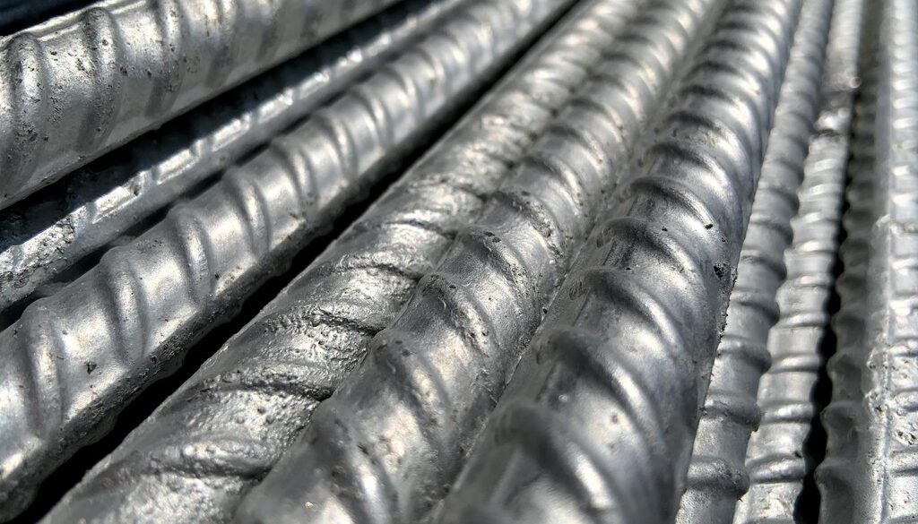 Closeup on a Stack of Galvanized Rebar What is the Most Corrosion-Resistant Rebar