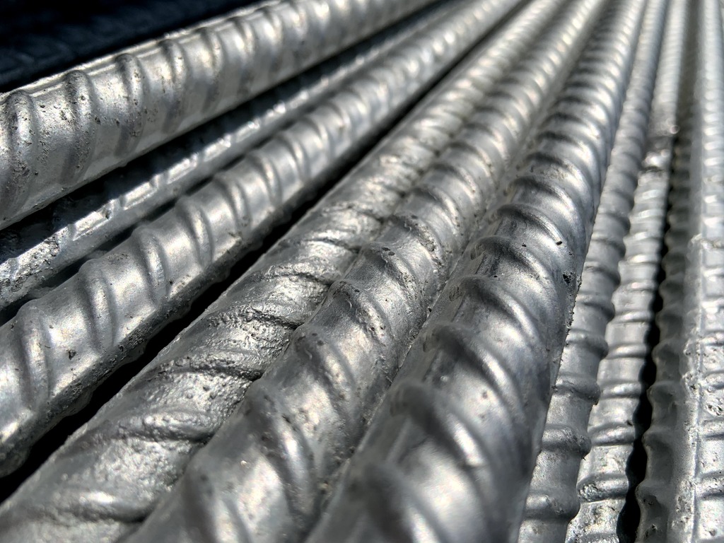 Closeup on a Stack of Galvanized Rebar What is the Most Corrosion-Resistant Rebar