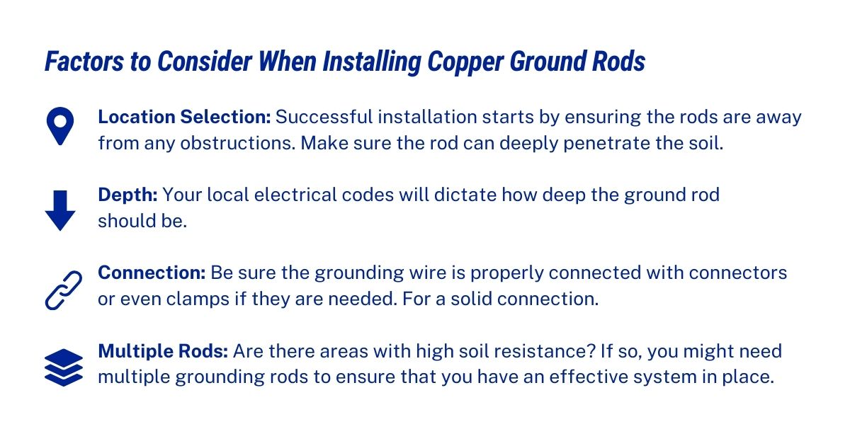 Copper ground rod installation guide