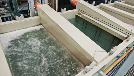 Closeup of an Industrial Bath With Bubbling Acid Inside of It Pickling in Galvanizing