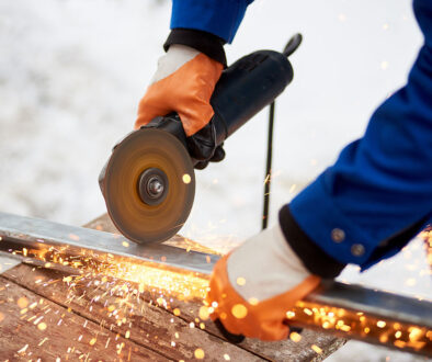 Closeup Of An Industrial Worker Using A Saw To Cut A Steel Bar Can You Cut Galvanized Steel