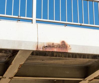 Closeup Of The Bottom Of A Steel Bridge With Rust And Corrosion Visible Repair Or Replace Galvanized Steel