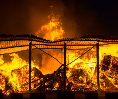 A Fire Happening At An Industrial Building Fire Resistance Of Galvanized Steel