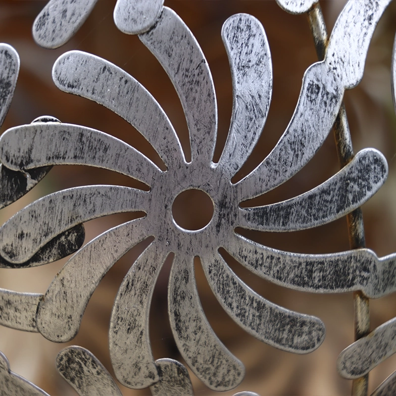 Closeup of a metal art piece Galvanizing for artistic uses
